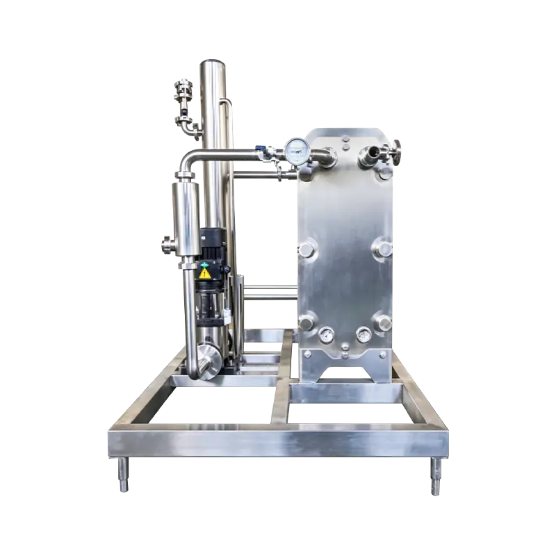 Pasteurizador de placa patín completo